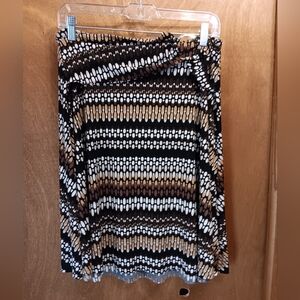 Love Tease Black and Brown Mini Skirt